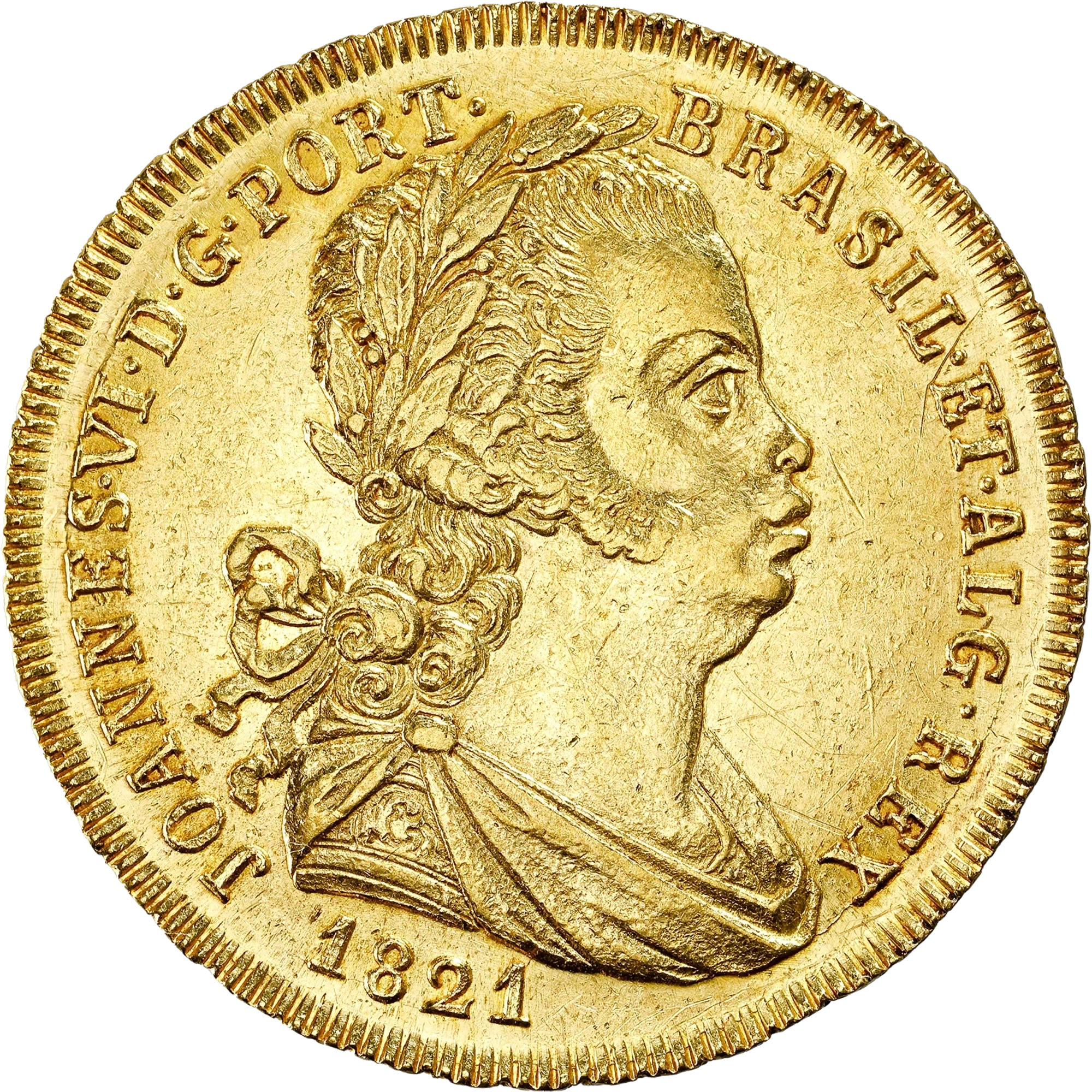 Lote 141 · Meia Peça · 1821 · Ouro · Anverso