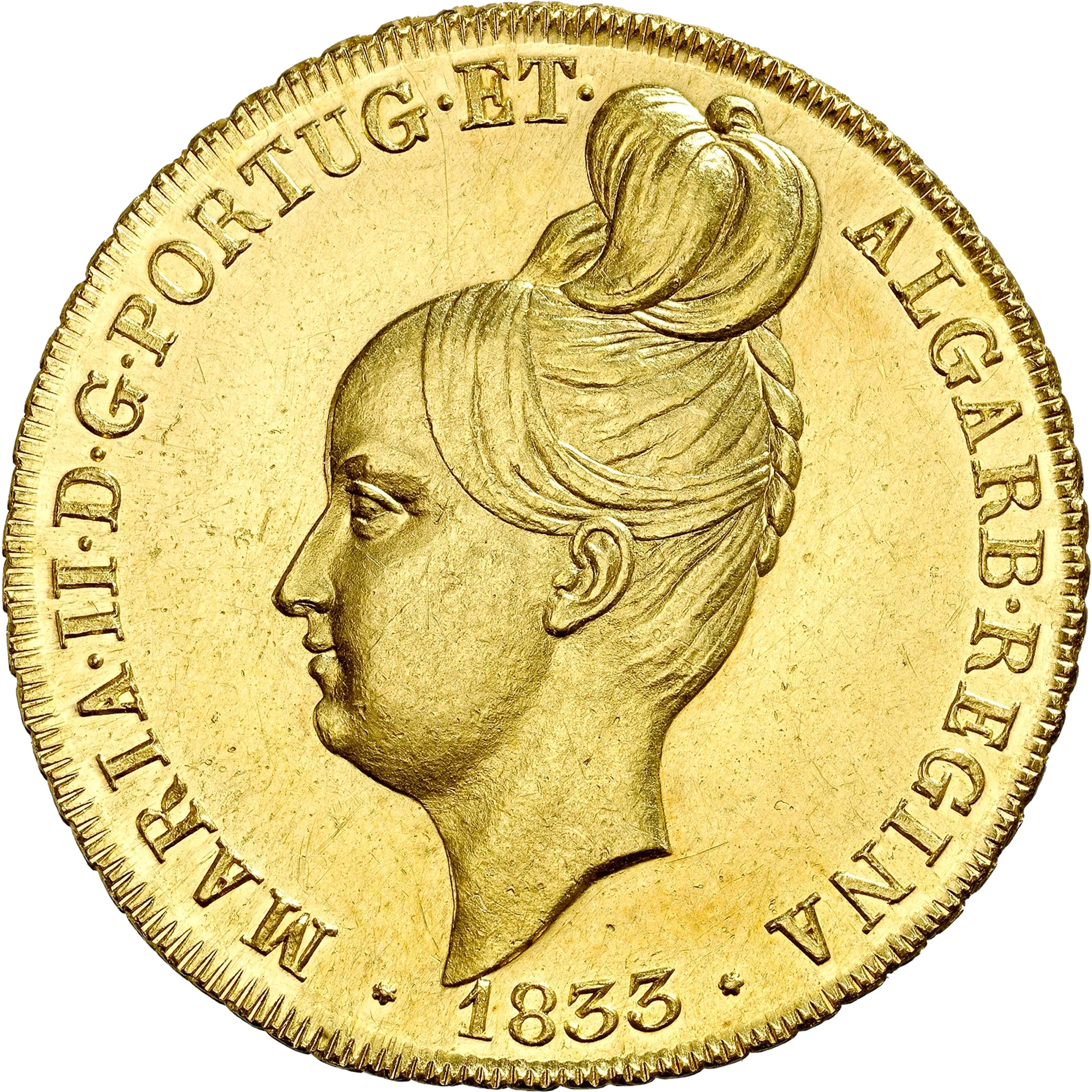 Lote 156 · Peça · 1833 · Ouro · Anverso
