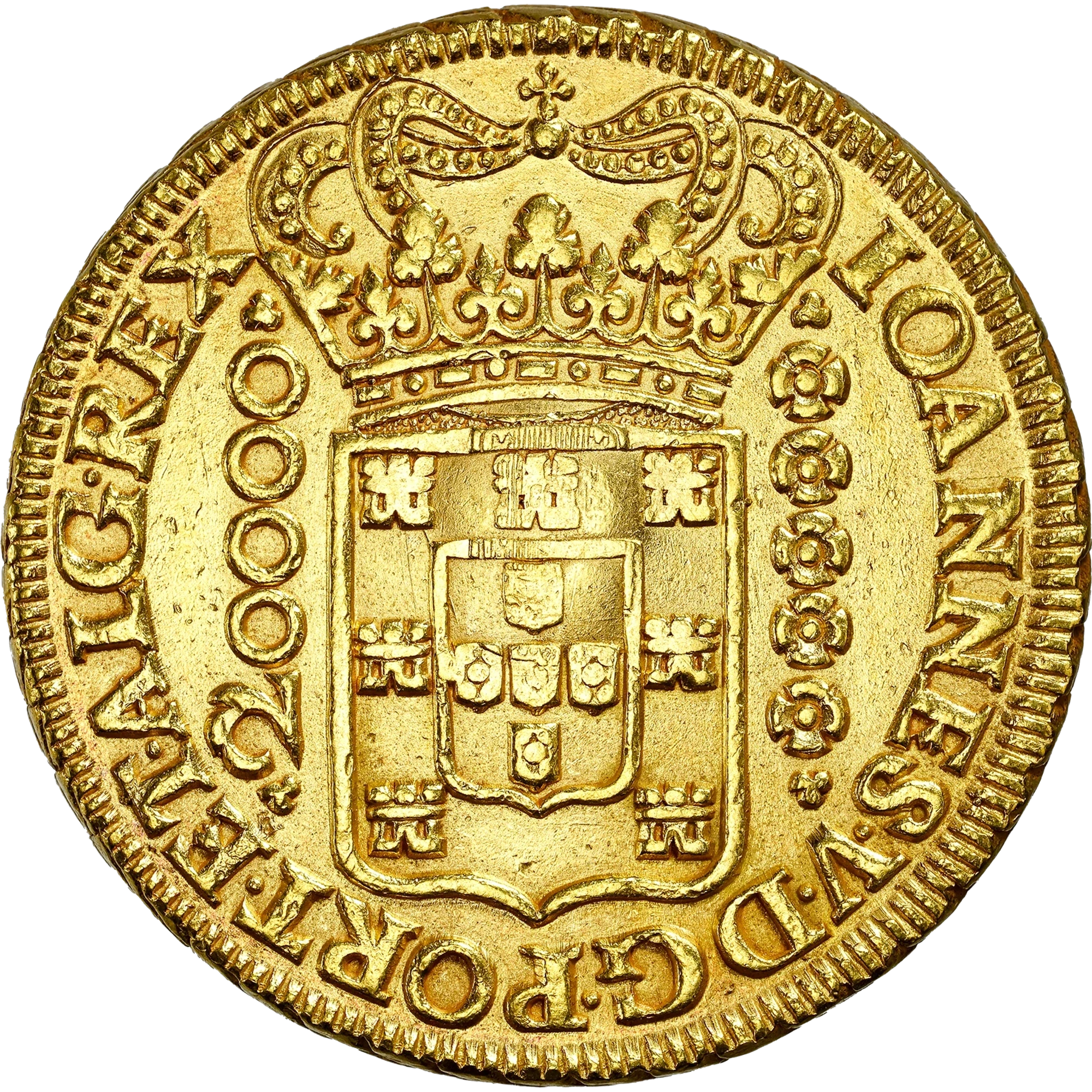 Lote 160 · Dobrão · Escudete Coroado · Ouro · Anverso