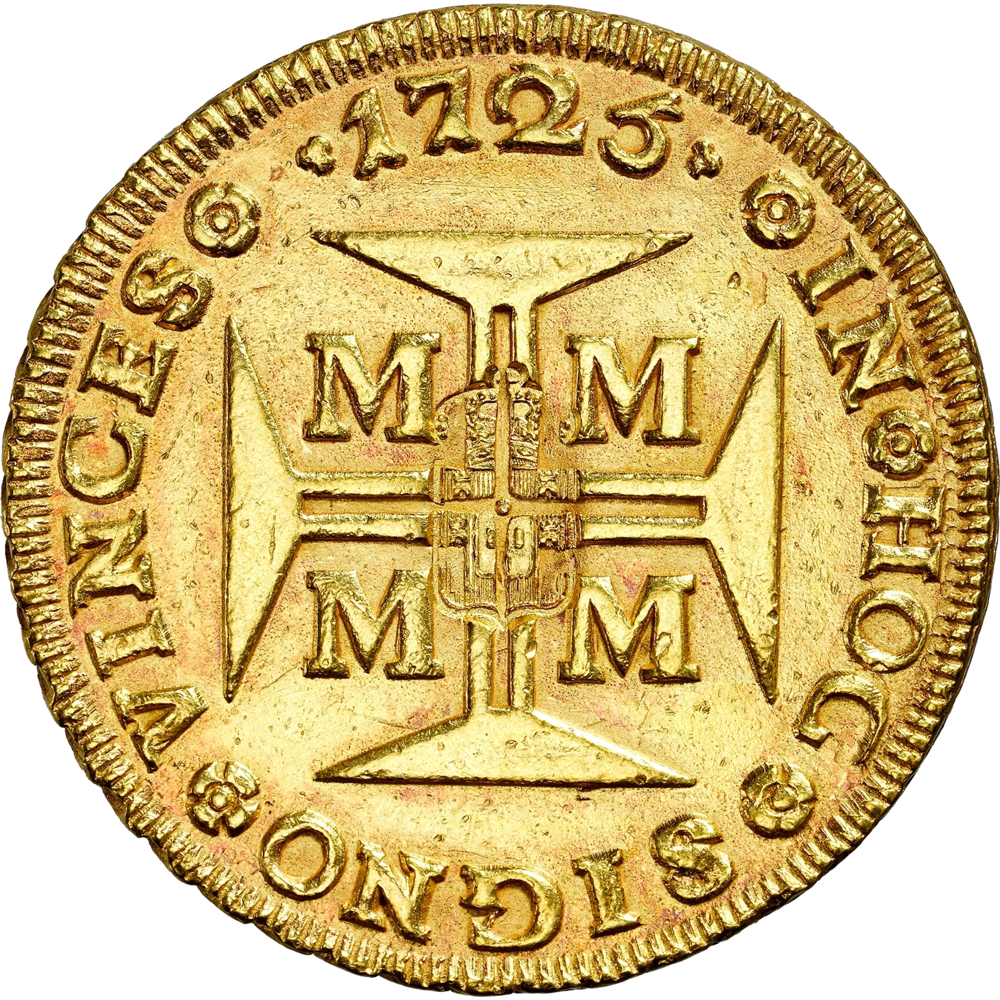 Lote 160 · Dobrão · Escudete Coroado · Ouro · Reverso