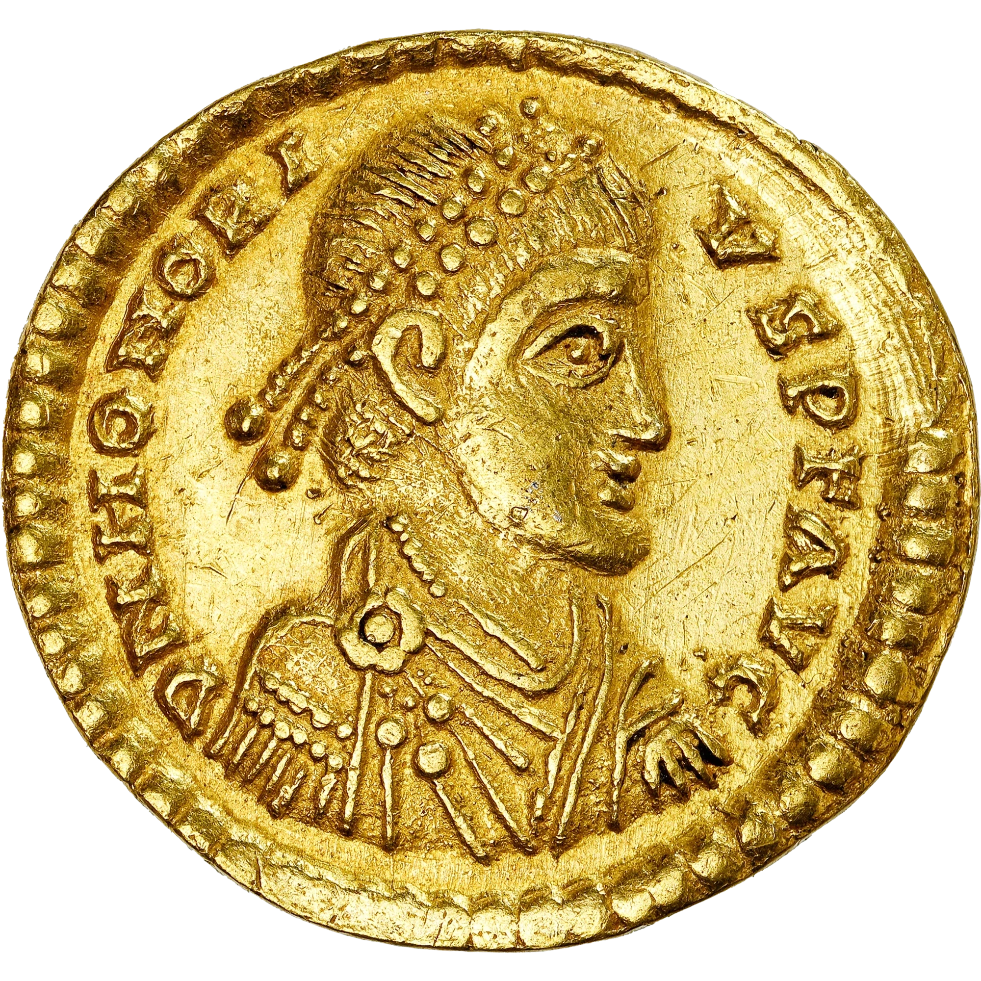 Lote 16 · Sólido · Reino Suevo · Ouro · Anverso