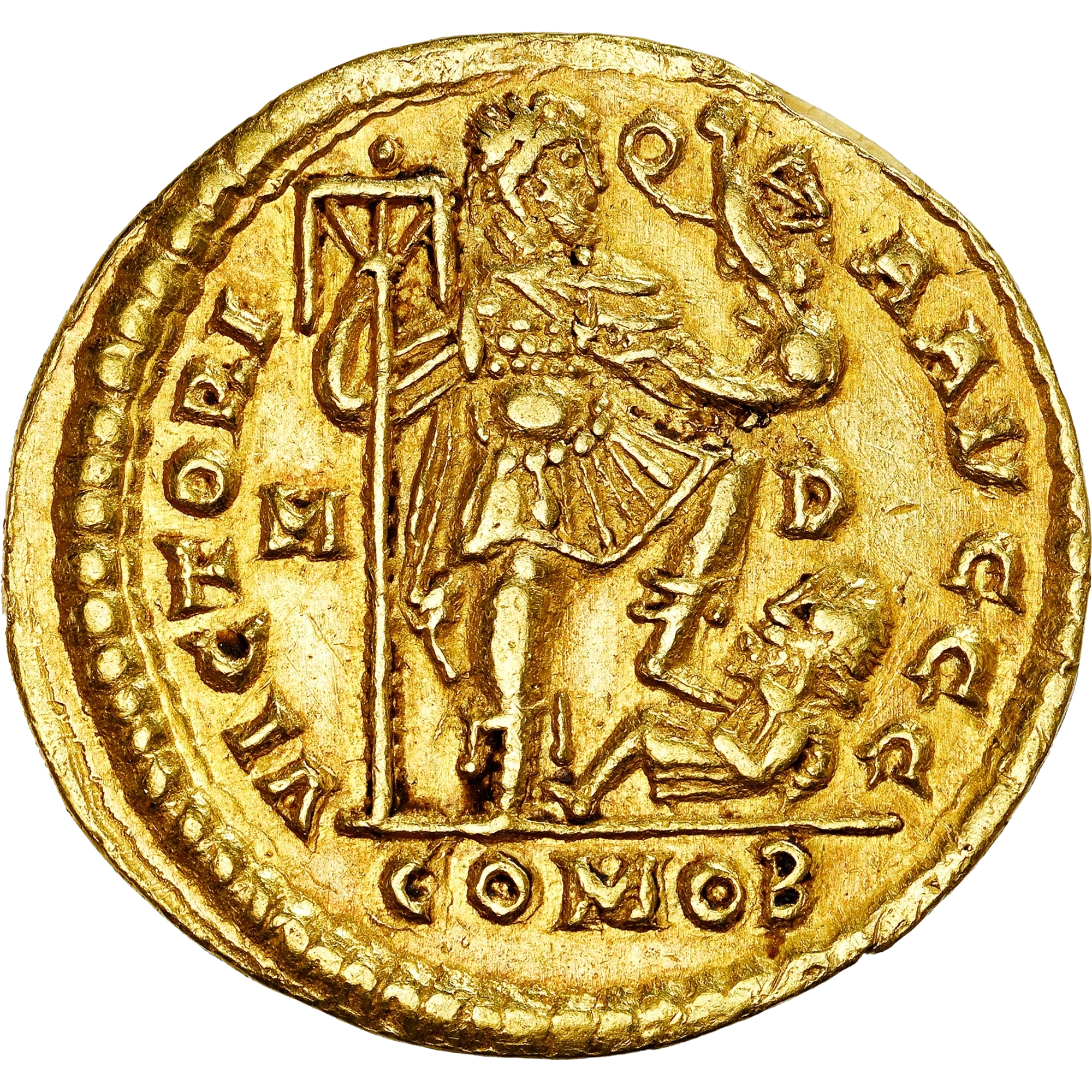 Lote 16 · Sólido · Reino Suevo · Ouro · Reverso