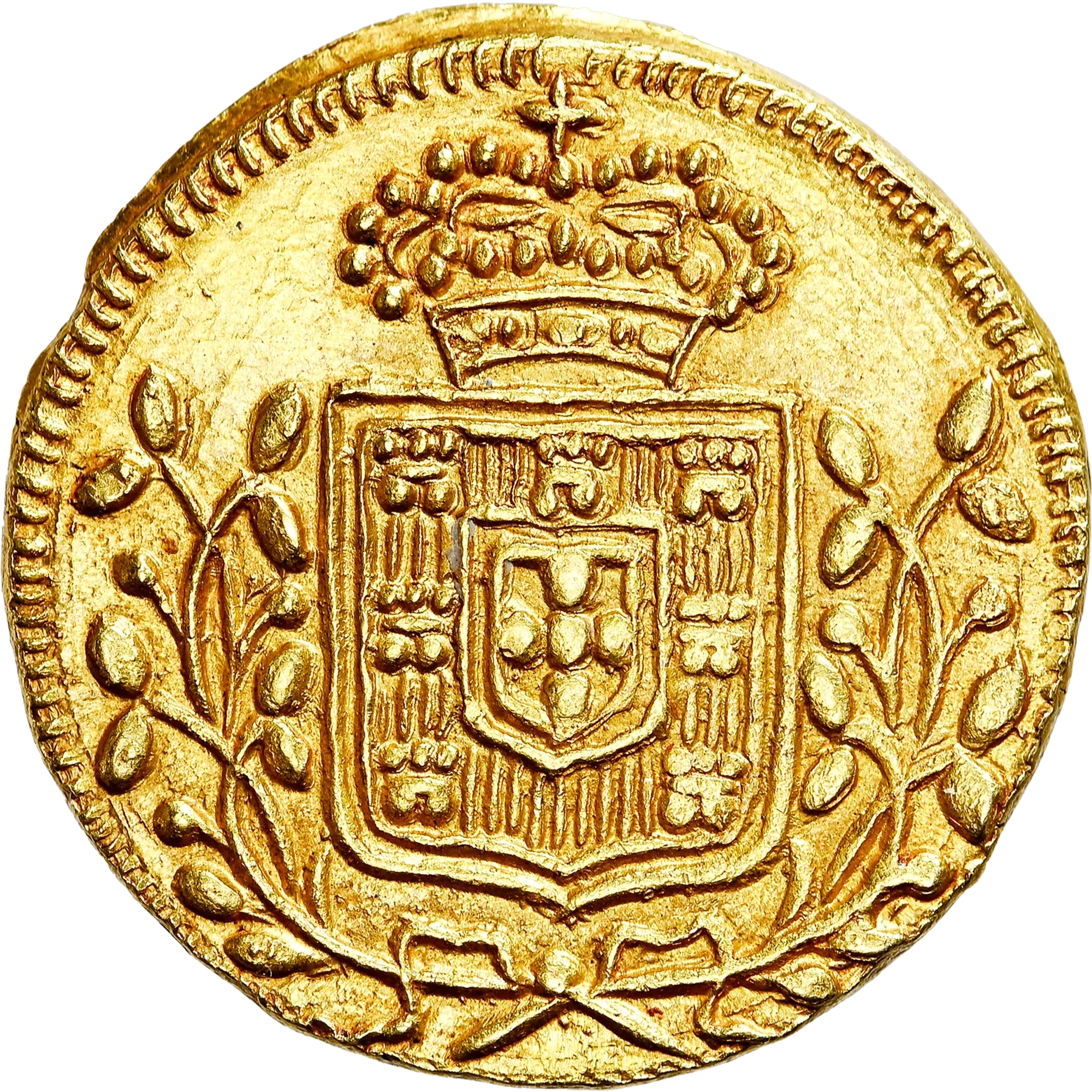 Lote 212 · 12 Xerafins · 1840 · Ouro · Anverso