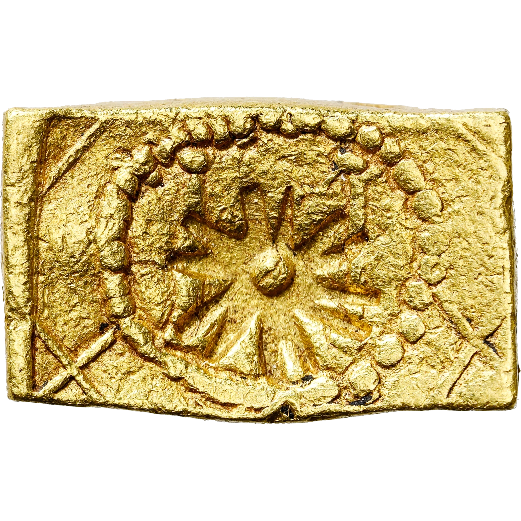 Lote 214 · 1 ¼ Matical · Roseta · Ouro · Reverso