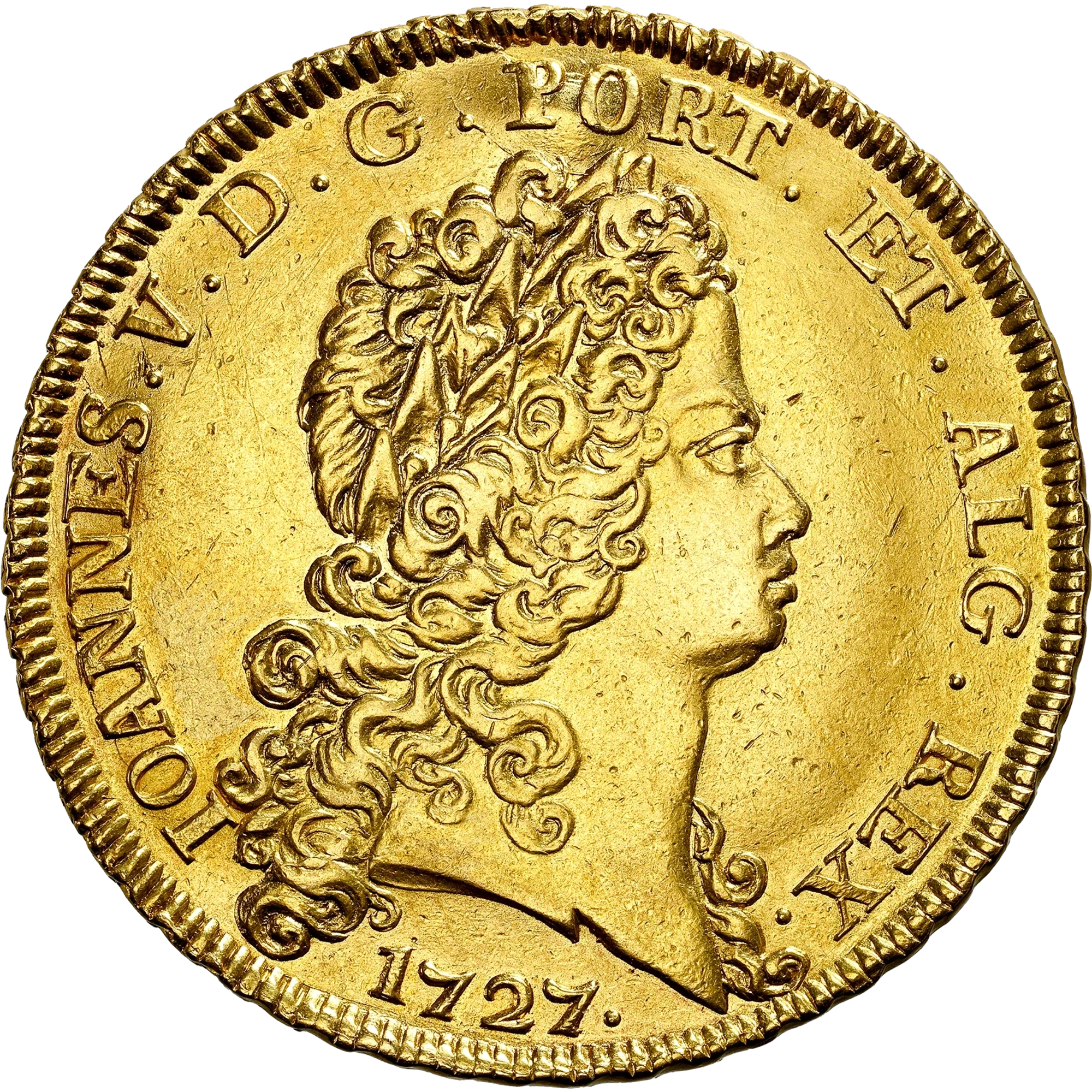 Lote 59 · Dobra · 1727 · Ouro · Anverso