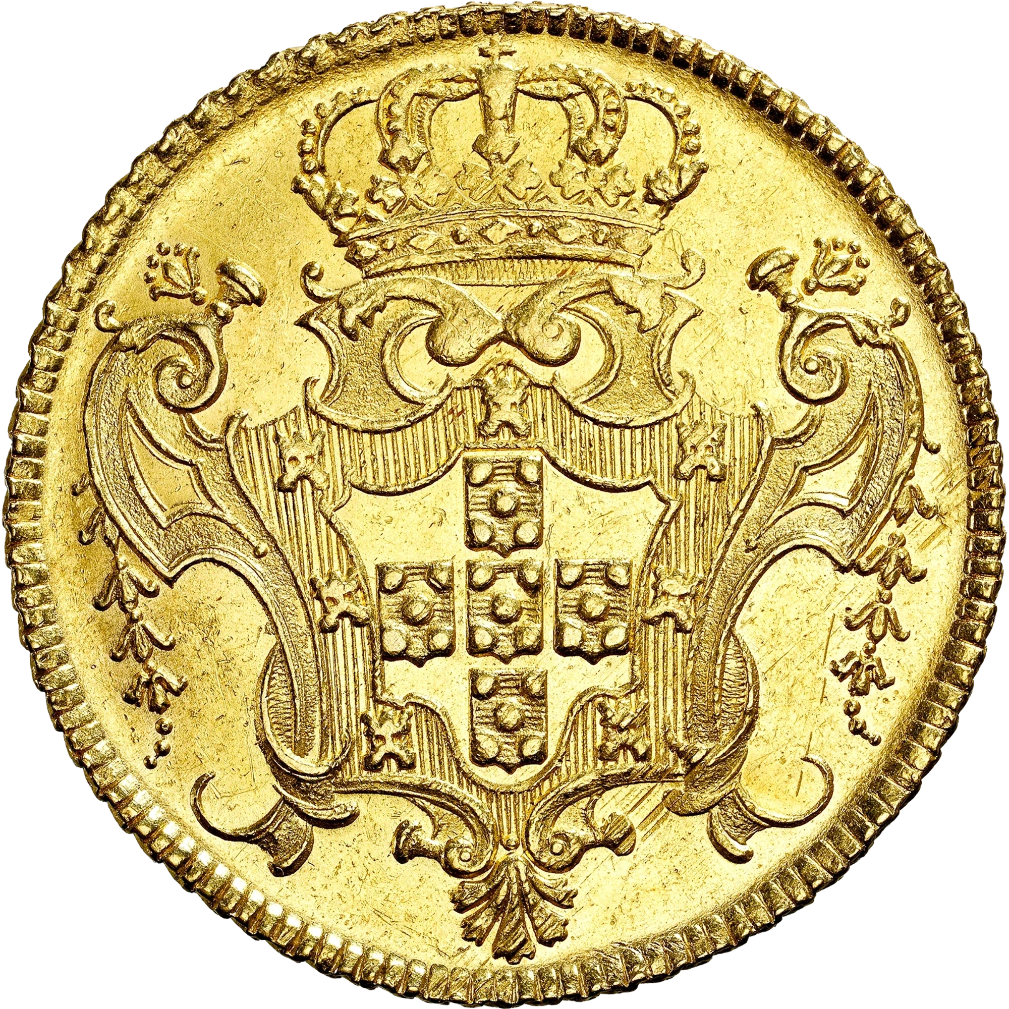 Lote 60 · Dobra · 1732 · Ouro · Reverso