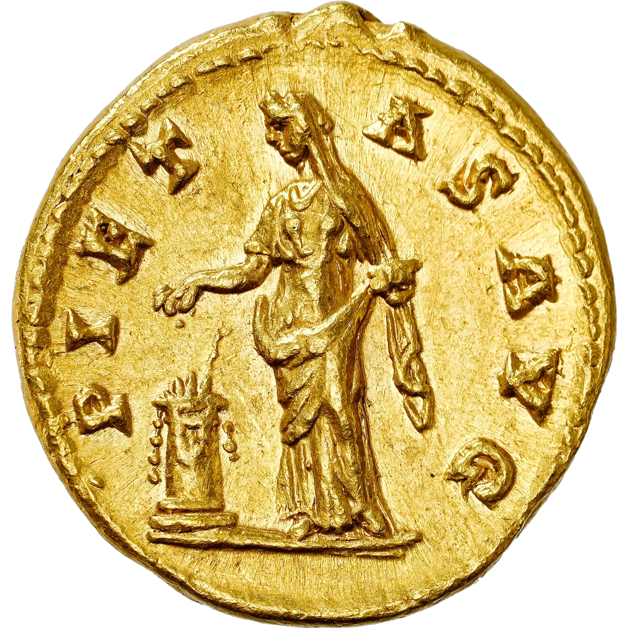 Lote 8 · Áureo · Faustina · Ouro · Reverso